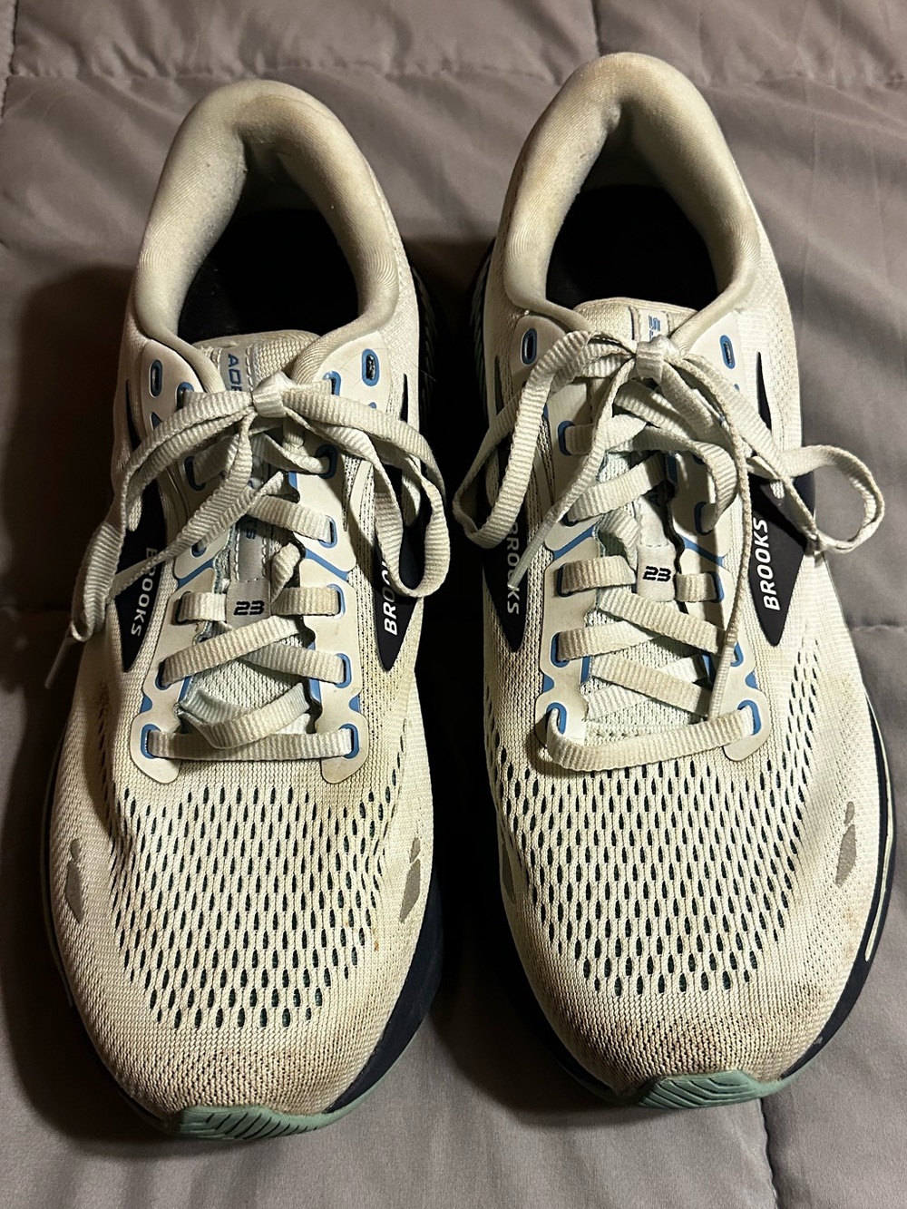 Brooks Adrenaline GTS Running Sneakers with Navy Trim